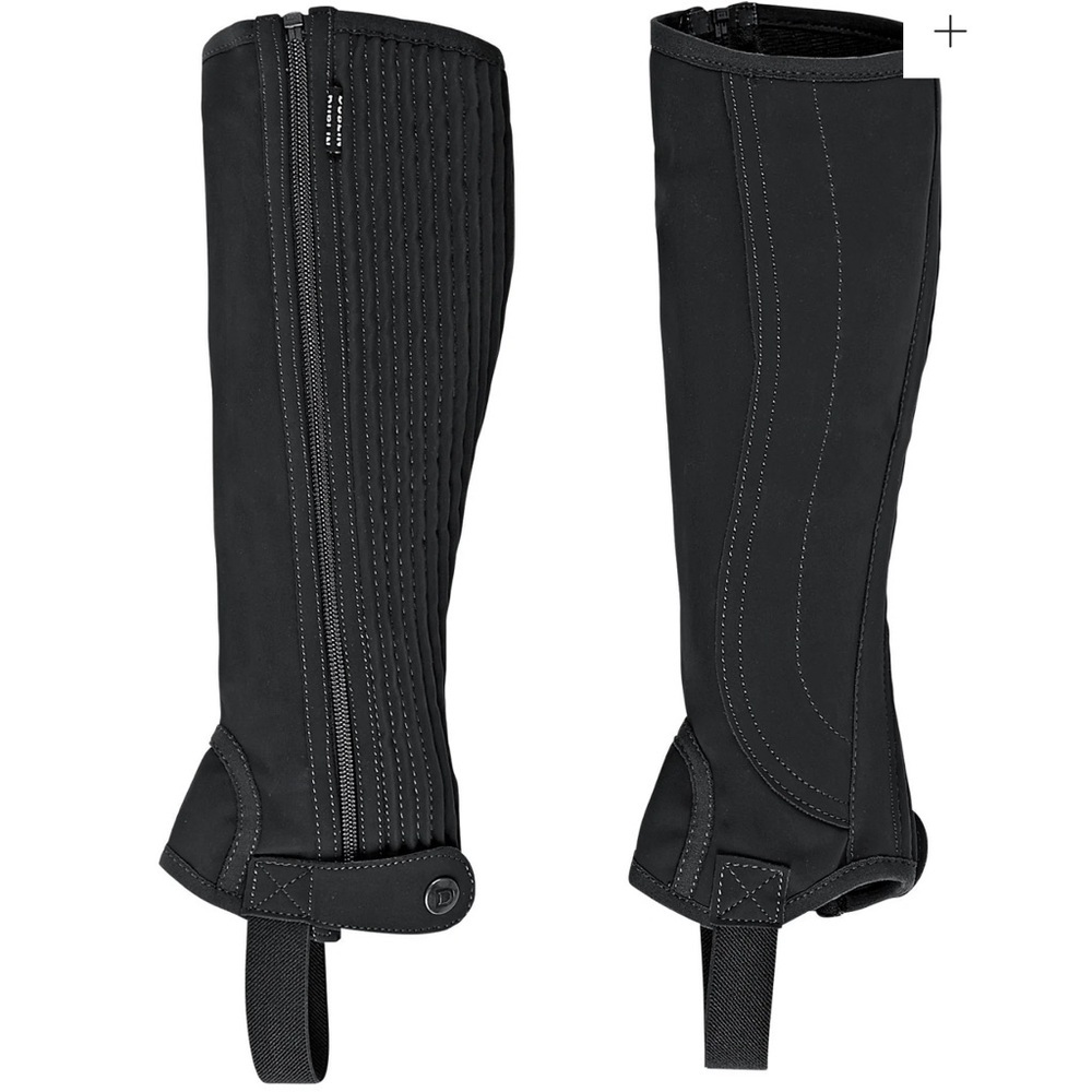 DUBLIN. New with tags Black Half Riding Chaps